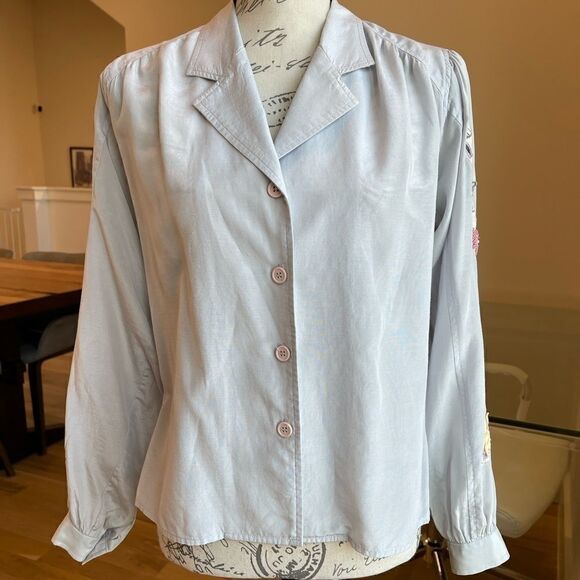 🌷Marc D'alcy Button Up Embroidered - Picture 2 of 6